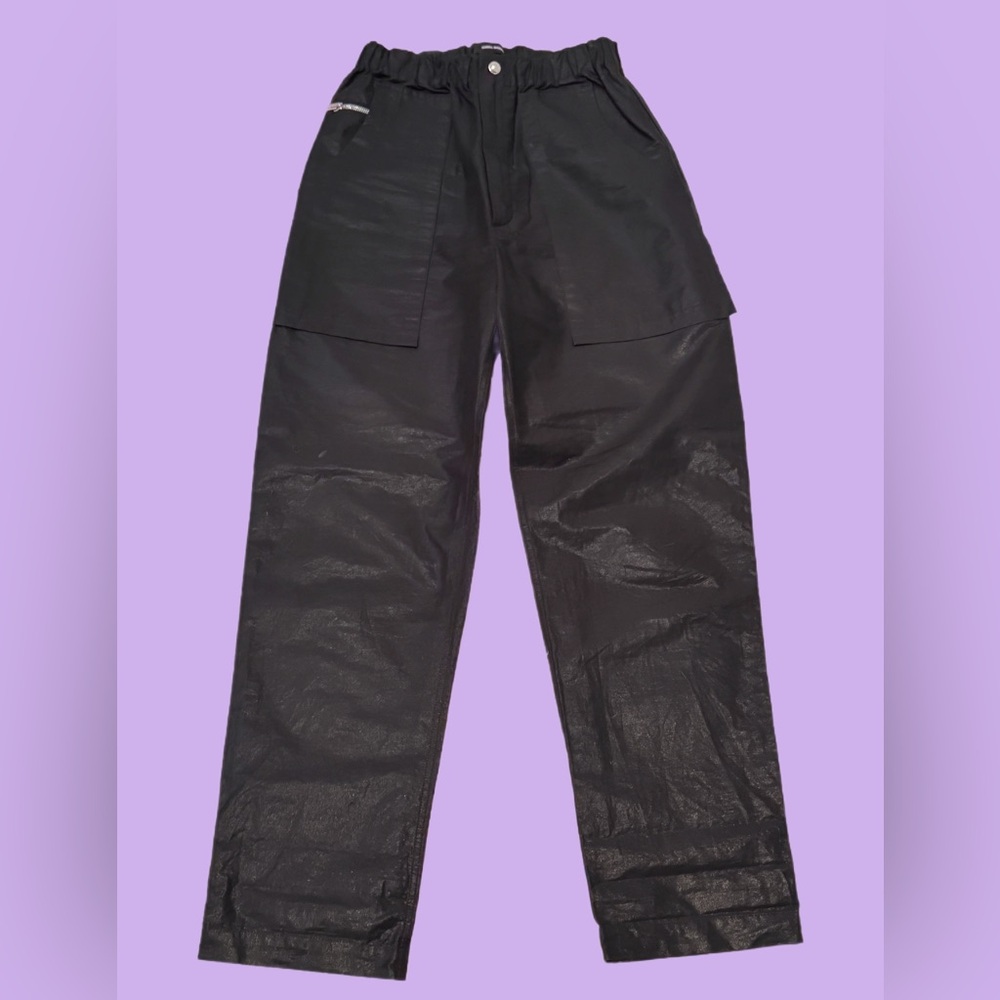 🍒 Isabel Marant - black shiny pants with elastic waist